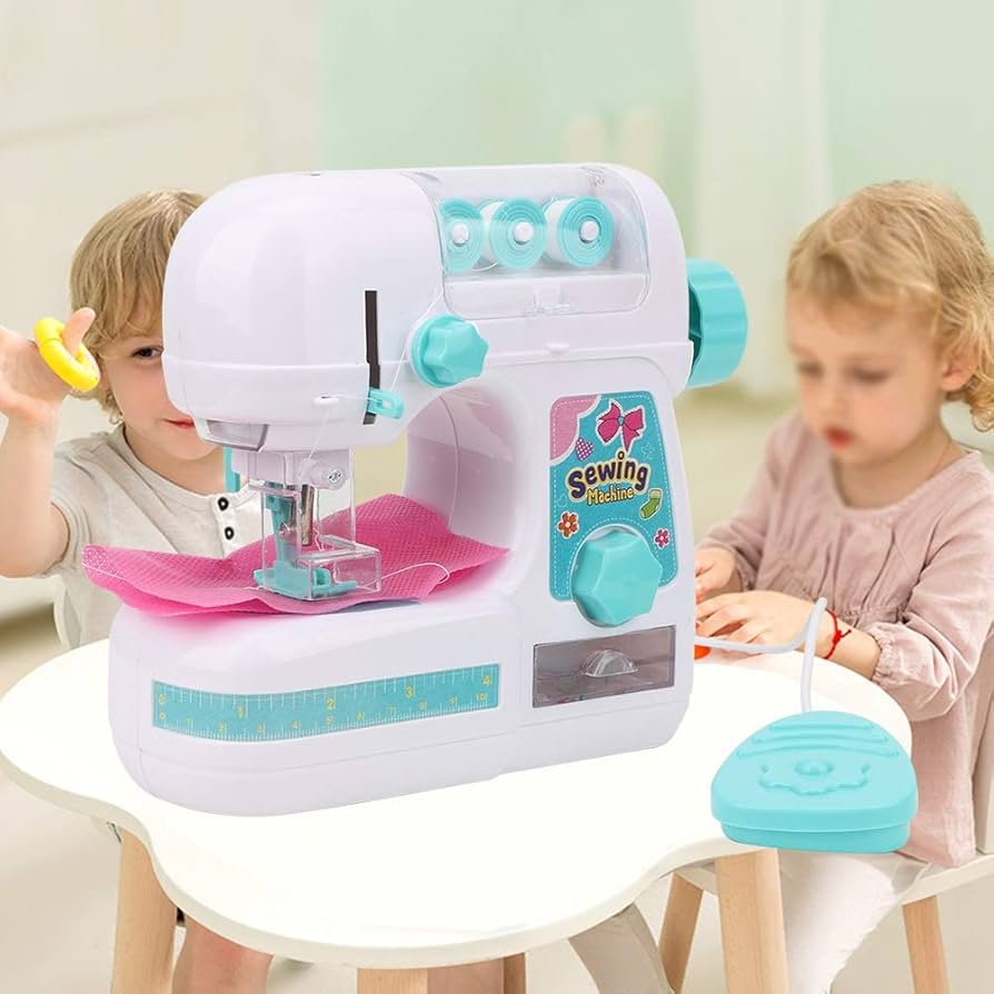 Amazon.co.jp: Vicfund 子供のための電気の繊細なミシンの